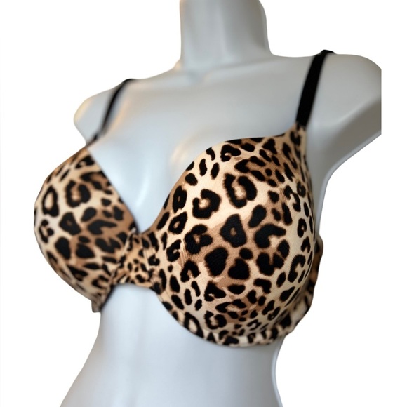 PINK VICTORIAS SECRET LEOPARD PRINT BRA - Picture 2 of 5